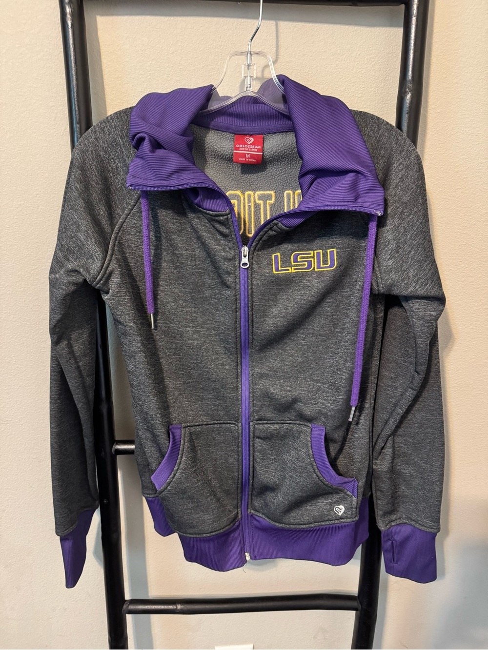 Colosseum LSU Tigers Full-Zip Jacket — Women’s Medium